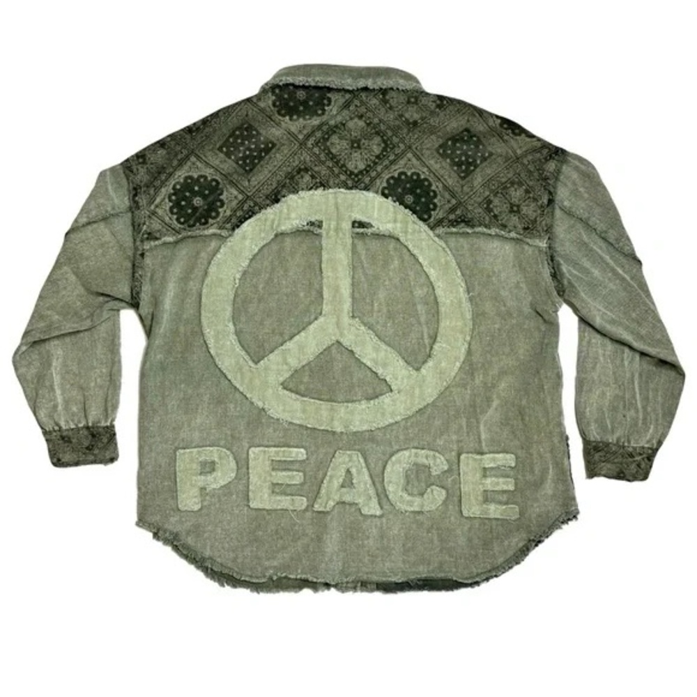 Vintage Denim Peace Jacket